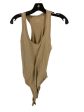 Beige Bodysuit Zenana Outfitters, Size S on Sale