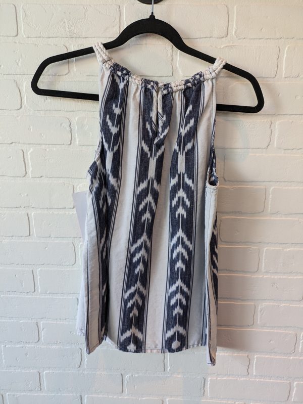 Top Sleeveless By J. Crew In Blue & Cream, Size: S Cheap