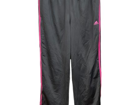 Athletic Pants By Adidas In Grey & Pink, Size: L Fashion