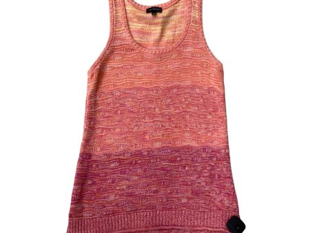 Top Sleeveless By Limited In Orange & Pink, Size: S Discount