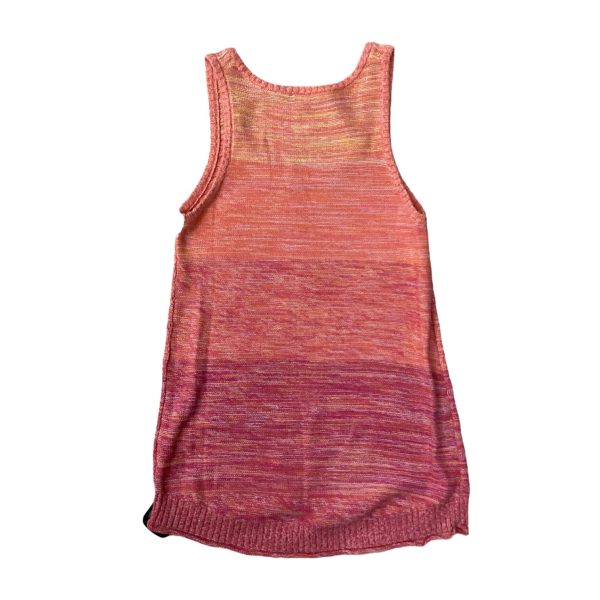 Top Sleeveless By Limited In Orange & Pink, Size: S Discount