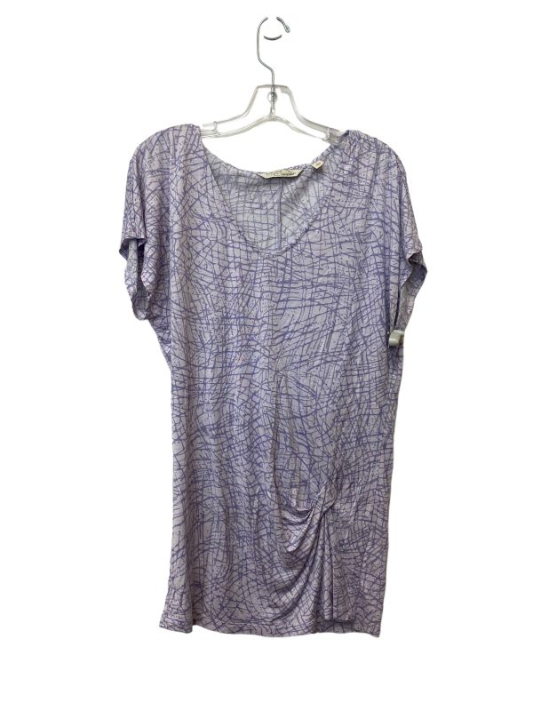 Purple Top Short Sleeve Clothes Mentor, Size S Cheap