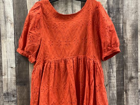 Top Short Sleeve By Cme In Orange, Size: M Online Sale