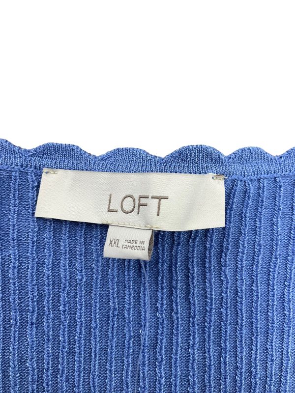 Top Short Sleeve By Loft In Blue, Size: Xxl Supply