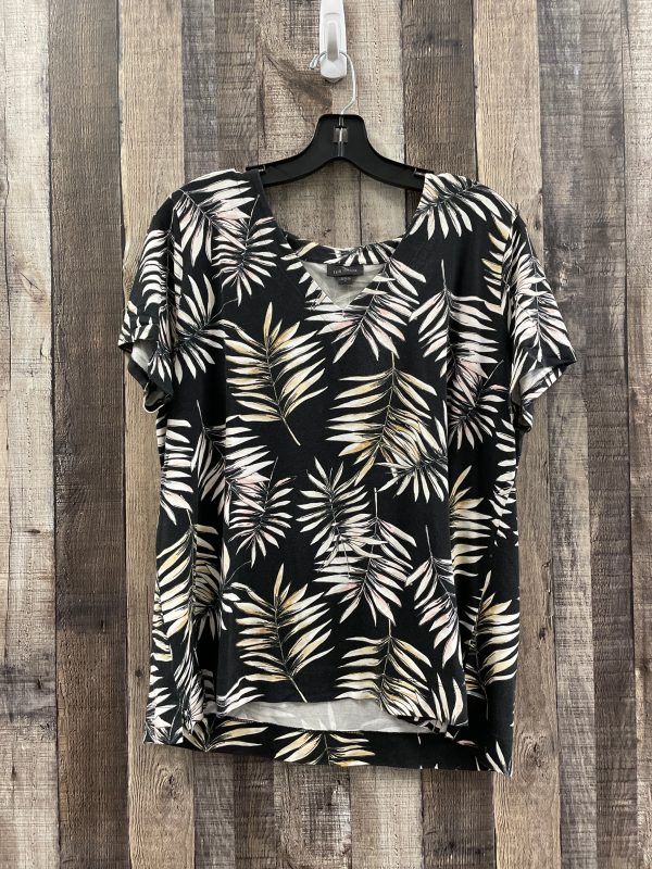 Top Short Sleeve By J. Jill In Black, Size: L Fashion