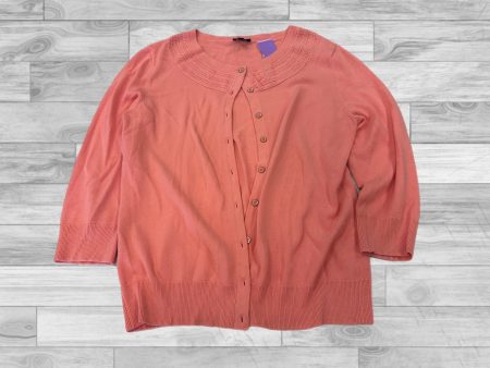 Sweater Cardigan By Talbots In Coral, Size: M Fashion