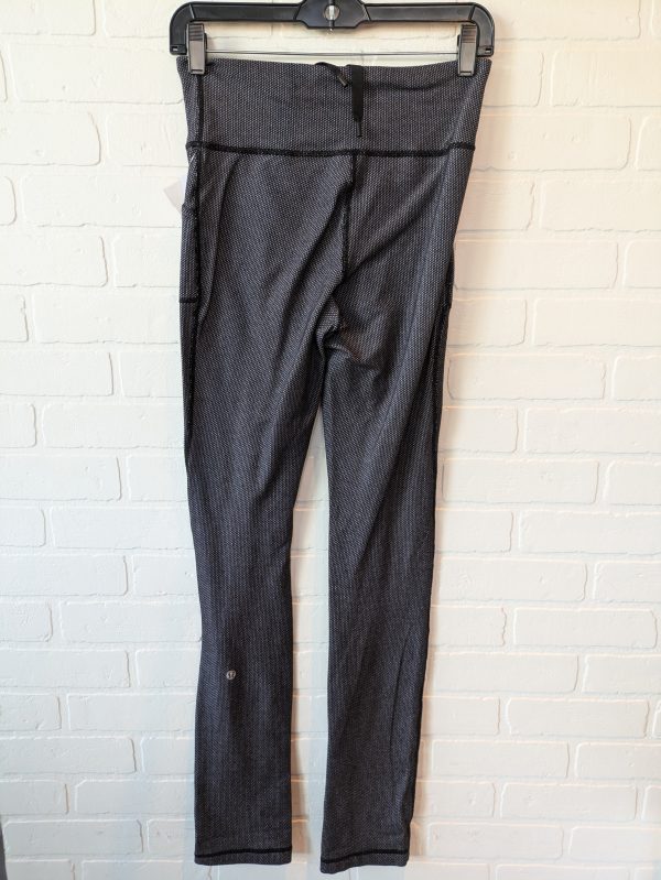 Athletic Pants By Lululemon In Black & White, Size: 4 Cheap