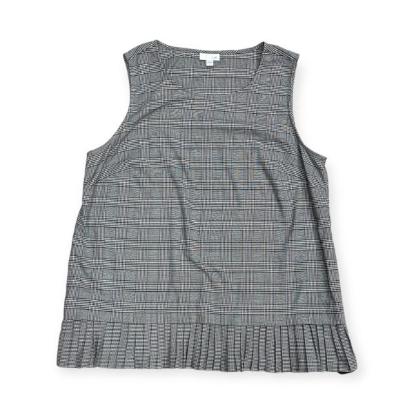 Top Sleeveless By J. Jill In Plaid Pattern, Size: L Supply