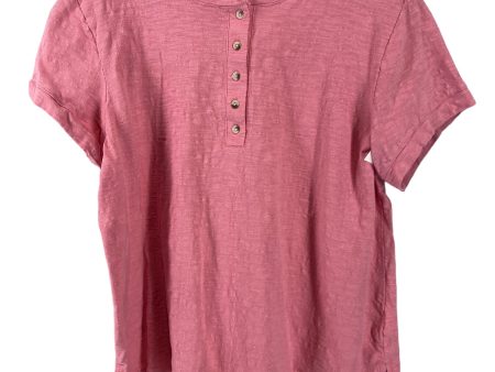 Pink Top Short Sleeve Nine West, Size L Supply