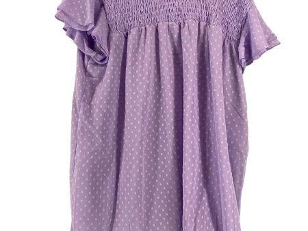 Top Short Sleeve By Clothes Mentor In Purple, Size: Xl Online Sale