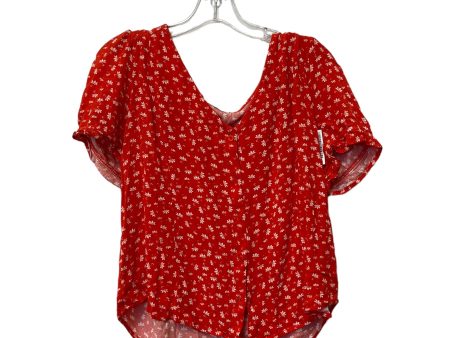 Red Top Short Sleeve Elodie, Size Xl Online Hot Sale