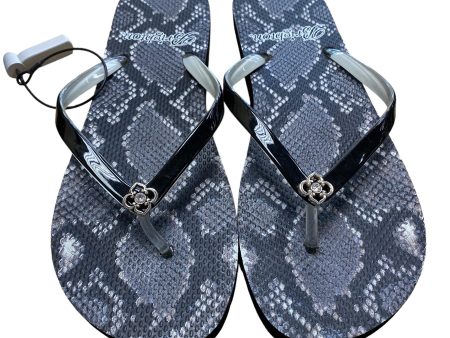 Snakeskin Print Sandals Flip Flops Brighton, Size 10 on Sale