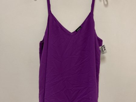 Top Sleeveless By Torrid In Purple, Size: 1x For Sale