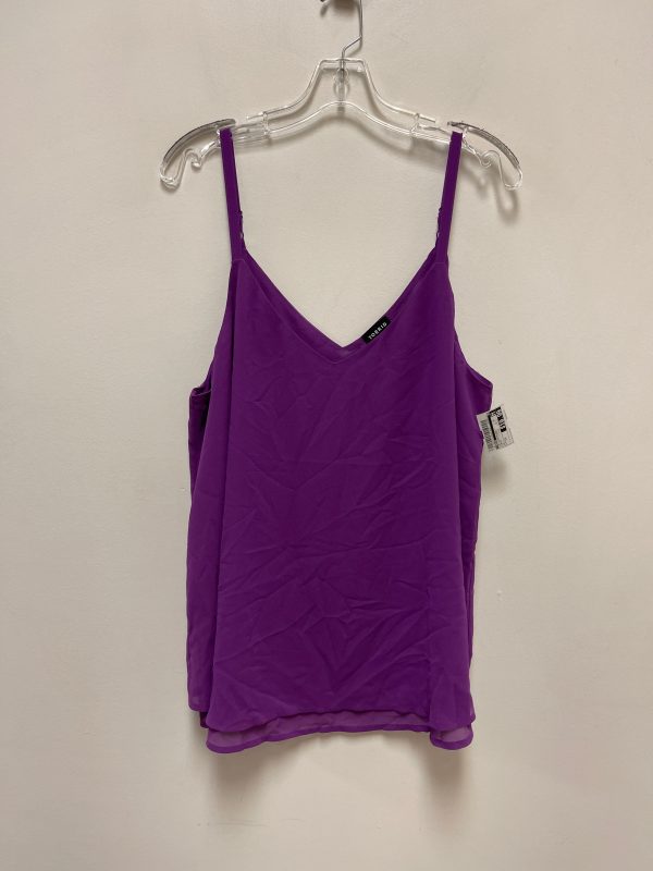 Top Sleeveless By Torrid In Purple, Size: 1x For Sale