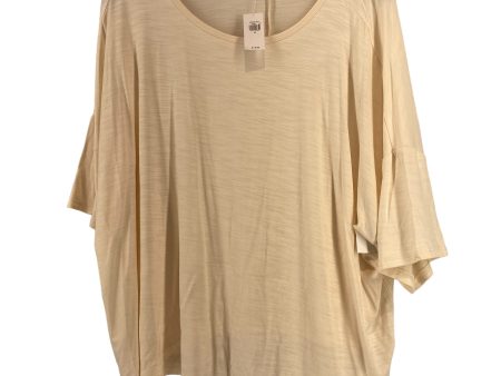 Top Short Sleeve By Old Navy In Ivory, Size: M For Cheap