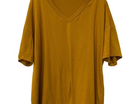 Yellow Top Short Sleeve Clothes Mentor, Size Xl Discount