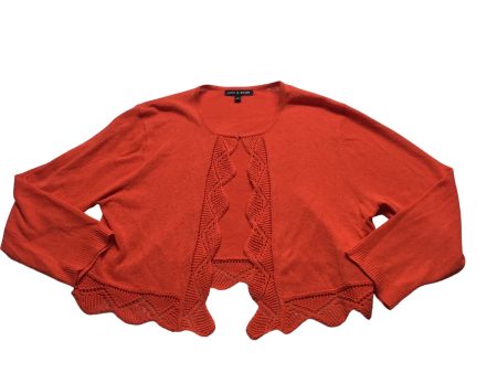 Cardigan By Cable And Gauge In Orange, Size: Xl Fashion