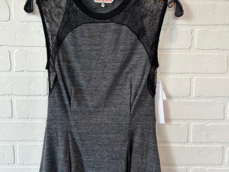 Top Short Sleeve By Rebecca Taylor In Black & Grey, Size: Xs Online Sale