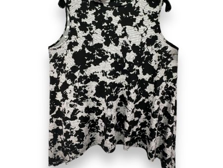 Top Sleeveless By Ava James In Black & Grey, Size: 1x For Sale