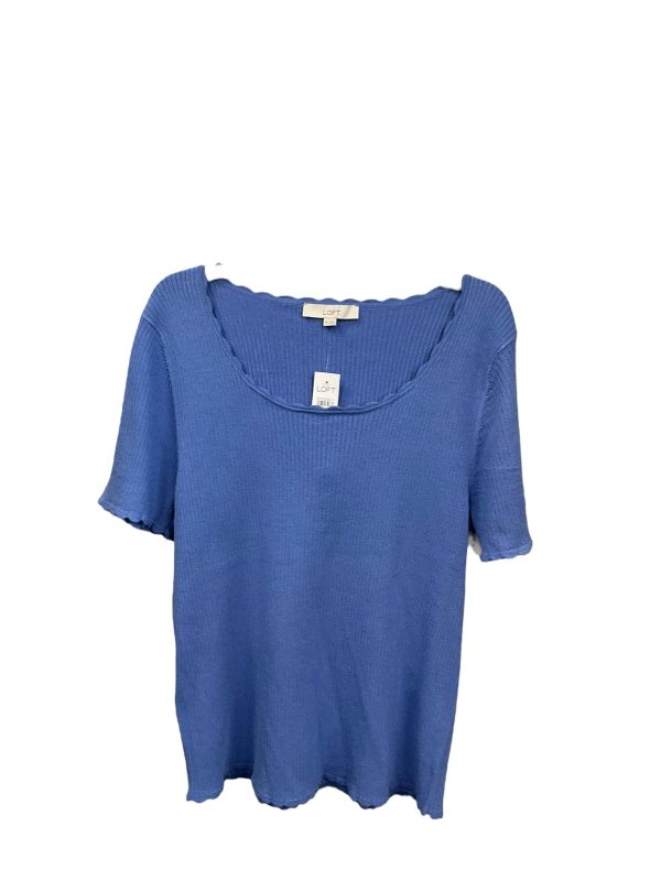 Top Short Sleeve By Loft In Blue, Size: Xxl Supply