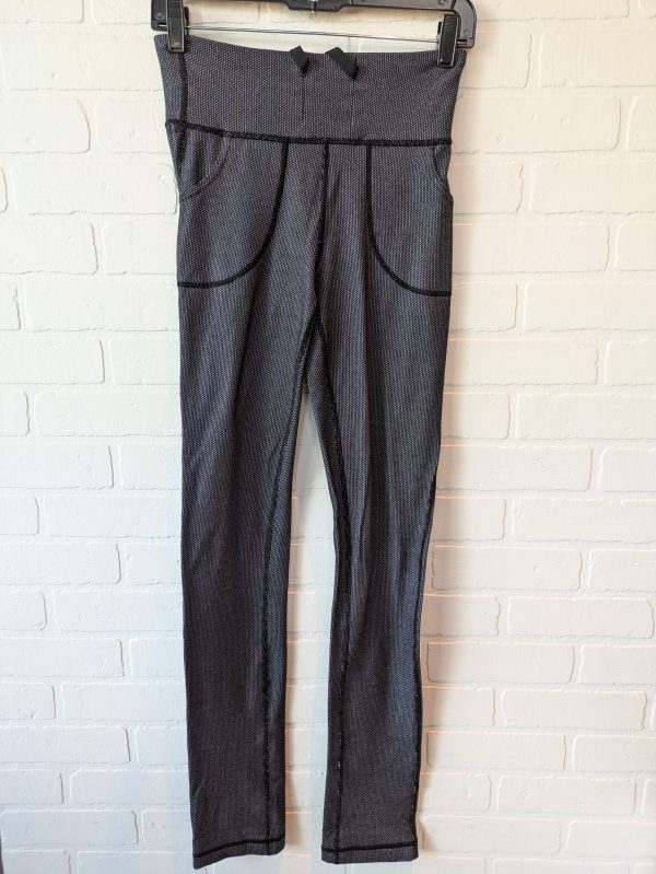 Athletic Pants By Lululemon In Black & White, Size: 4 Cheap