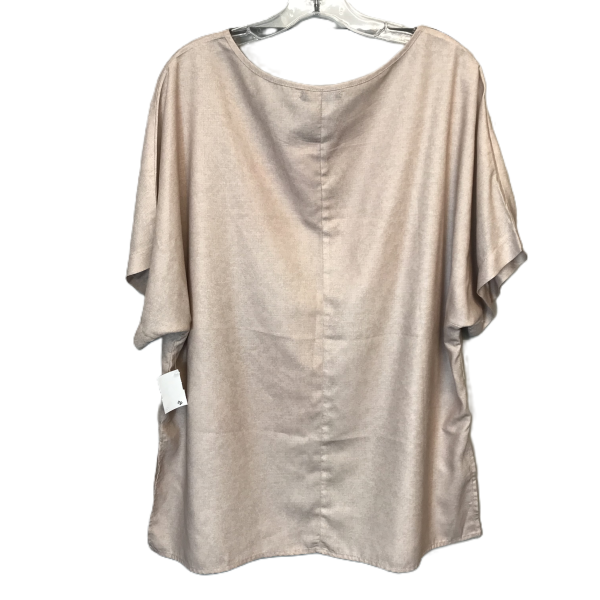 Top Short Sleeve By JustFashionNow  In Tan, Size: 2x Online