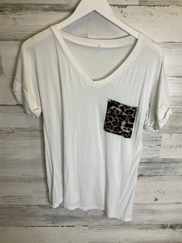 Top Short Sleeve By Clothes Mentor In White, Size: S Sale