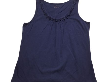 Top Sleeveless By Coldwater Creek In Blue, Size: M Online Sale