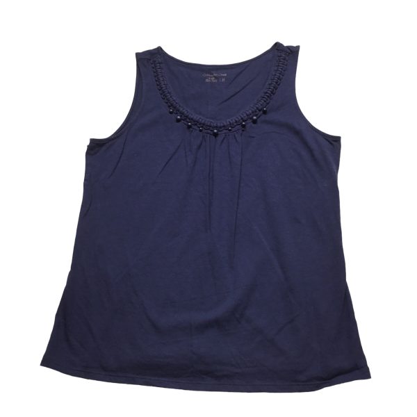 Top Sleeveless By Coldwater Creek In Blue, Size: M Online Sale