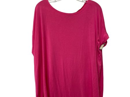 Pink Top Short Sleeve Piko, Size S Online Sale