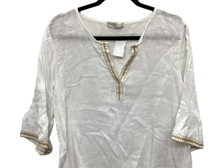 Top Short Sleeve By Clothes Mentor In White, Size: L Sale