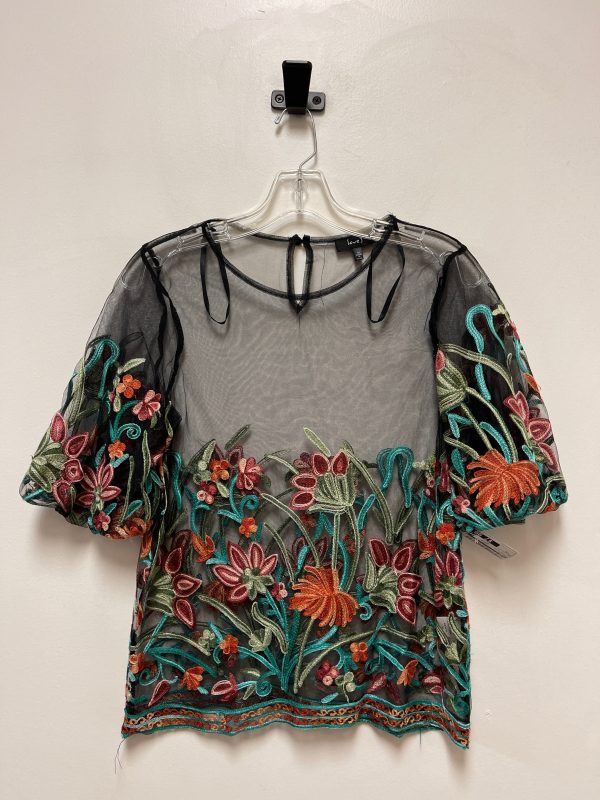 Top Short Sleeve By Love J In Floral Print, Size: M For Discount