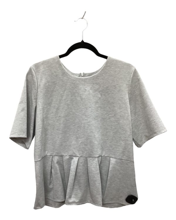 Top Short Sleeve By Simply Vera In Grey, Size: Xxl Supply