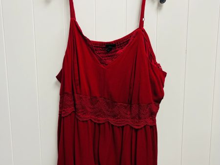 Top Sleeveless By Torrid In Red, Size: 4x Hot on Sale