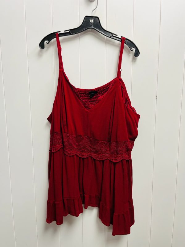 Top Sleeveless By Torrid In Red, Size: 4x Hot on Sale