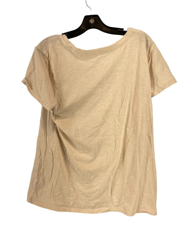 Cream Top Short Sleeve Basic Universal Thread, Size Xl Sale