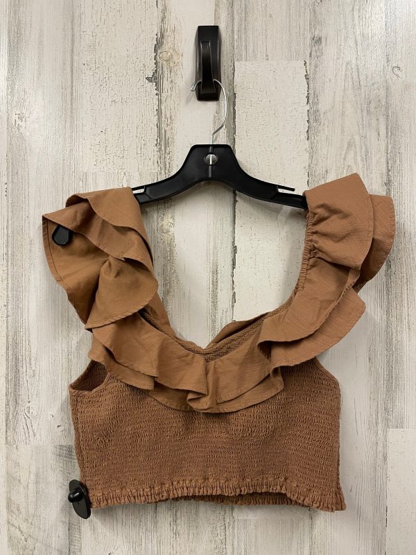 Top Sleeveless By Maeve In Brown, Size: M Supply