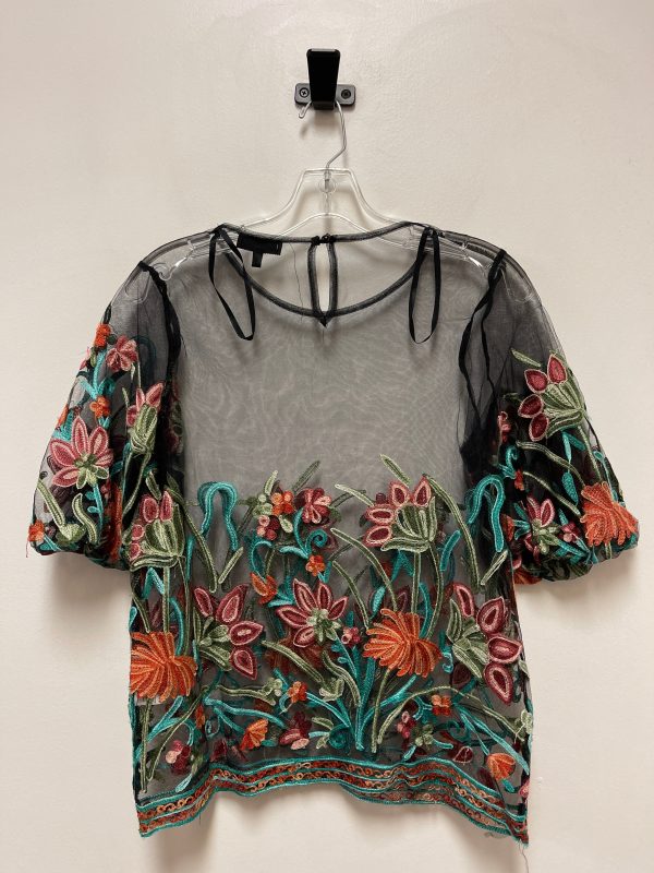 Top Short Sleeve By Love J In Floral Print, Size: M For Discount