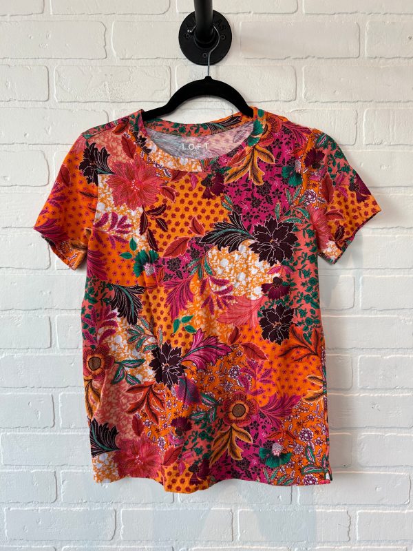 Top Short Sleeve By Loft In Orange, Size: S Online now