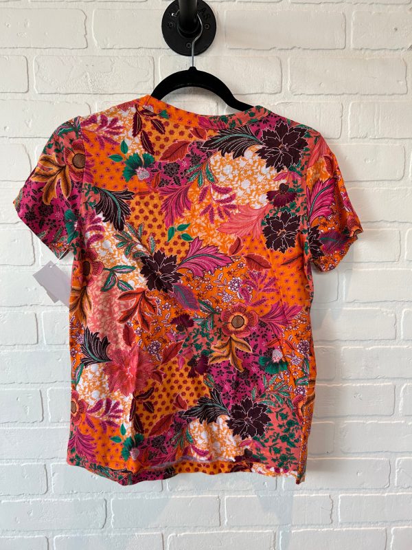 Top Short Sleeve By Loft In Orange, Size: S Online now