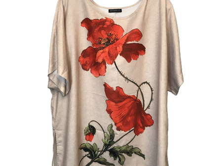 Top Short Sleeve By JustFashionNow  In Tan, Size: 2x Online