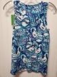 Top Sleeveless Designer By Lilly Pulitzer In Blue & White, Size: Xs Online now