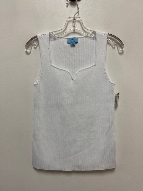 Top Sleeveless By Cece In White, Size: M For Cheap