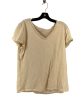 Cream Top Short Sleeve Basic Universal Thread, Size Xl Sale