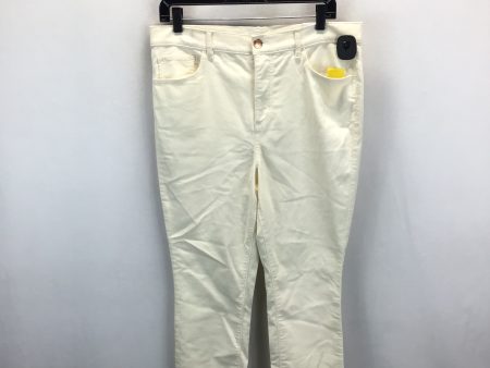 Pants Ankle By Loft In Cream, Size: 12 Sale