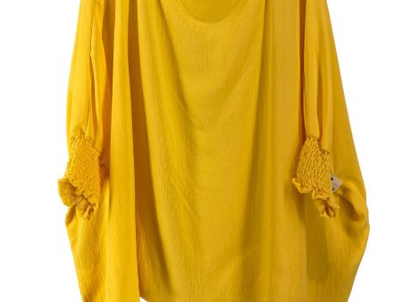 Yellow Top Long Sleeve Oddi, Size M Online Sale