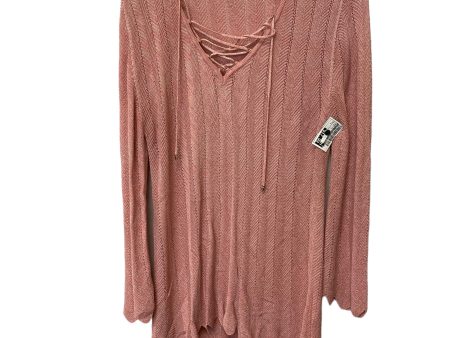 Tunic Long Sleeve By White House Black Market In Pink, Size: L Discount