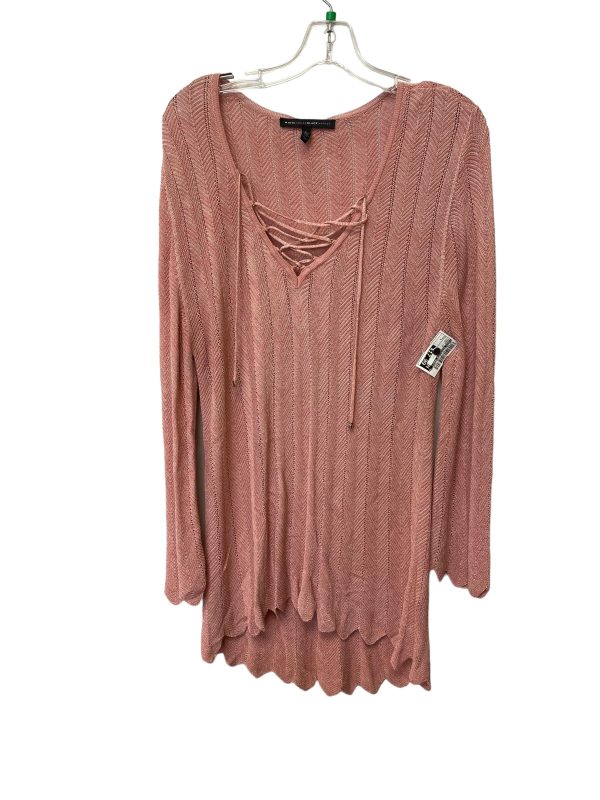 Tunic Long Sleeve By White House Black Market In Pink, Size: L Discount